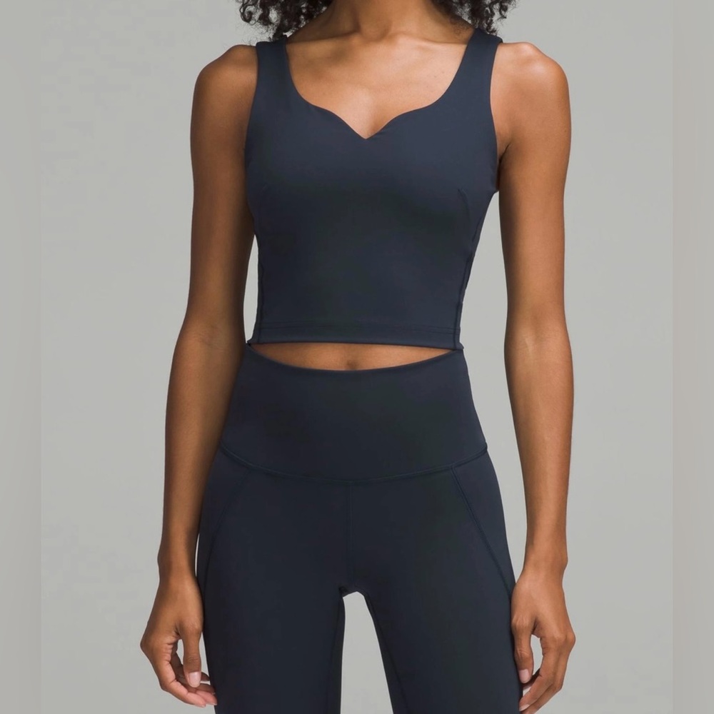 Women's Navy Blue Sleeveless Top